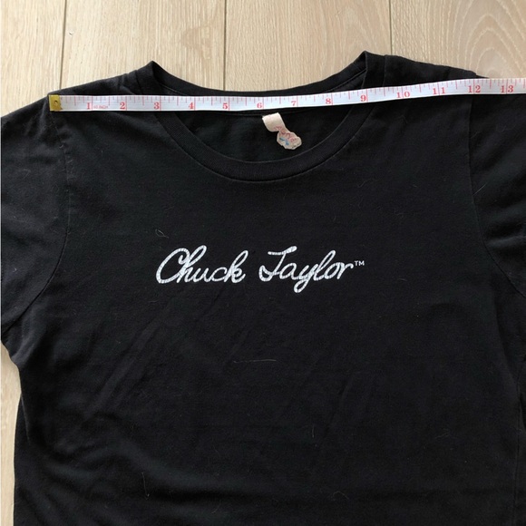 Chuck Taylor Converse T Shirt in Black Size S - Picture 2 of 9